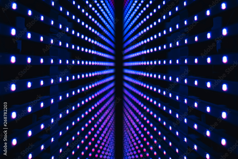 Led light digital dot Pattern Abstract modern Technology background  perspective Photos | Adobe Stock