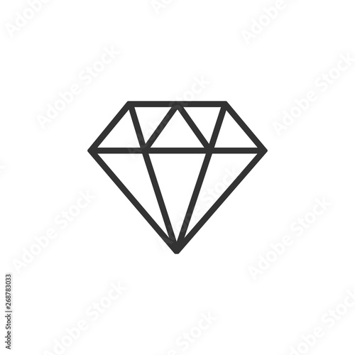 Diamond icon vector