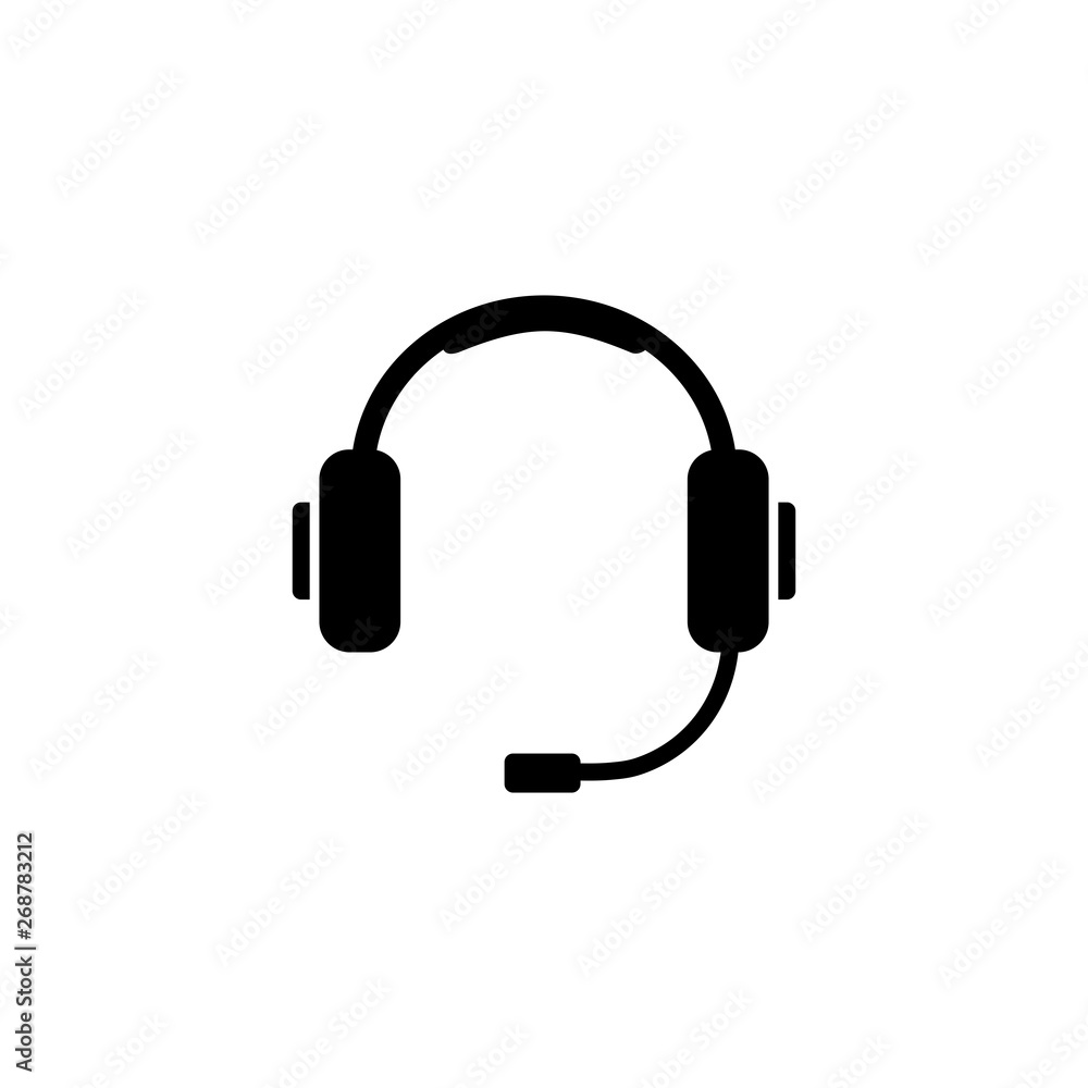 Headphone icon vector Headphone icon vector