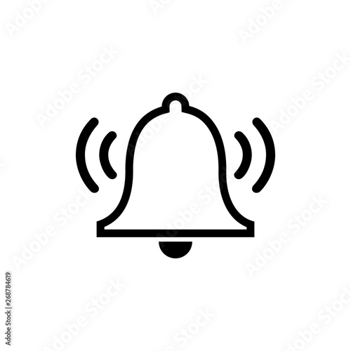 Ringing bell, alarm icon Vector