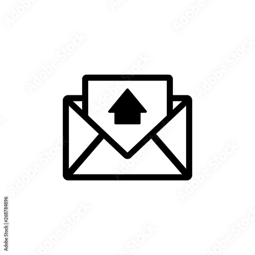 Email icon, notification icon vector