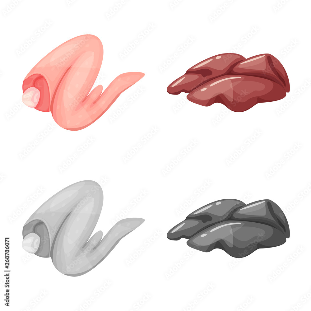 Isolated object of product and poultry icon. Collection of product and agriculture stock vector illustration. Isolated object of product and poultry icon. Collection of product and agriculture stock vector illustration.