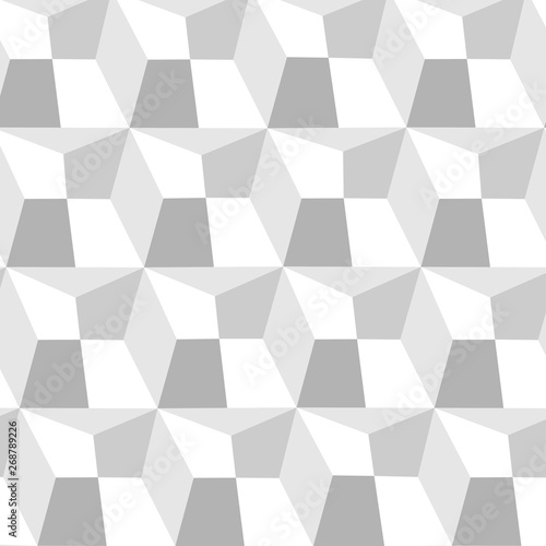 3D abstraction. Vector White Background. Abstract background in trendy flat design