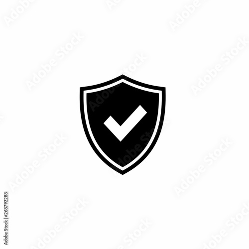 Shield Cross mark icon vector