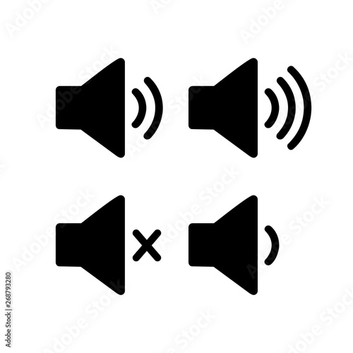 Speaker Set icon vector