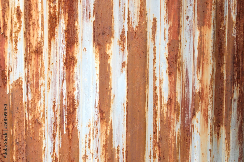 Old zinc wall surface Fence Old zinc wall surface Fence