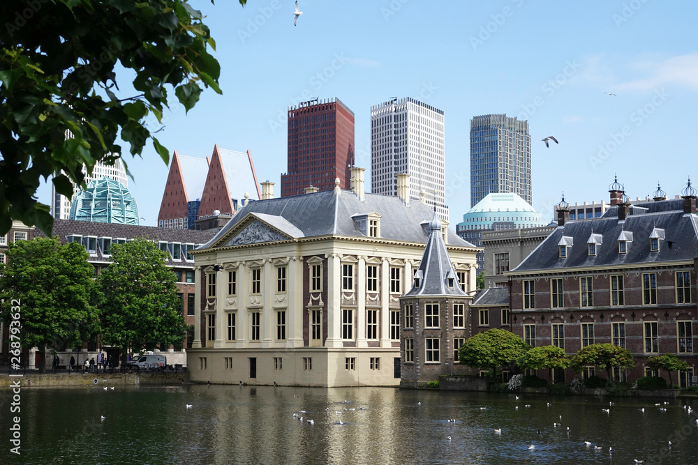 Netherlands. Panaroma of the Dutch Governement Binnenhof