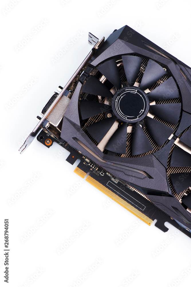 Naklejka premium video card close up