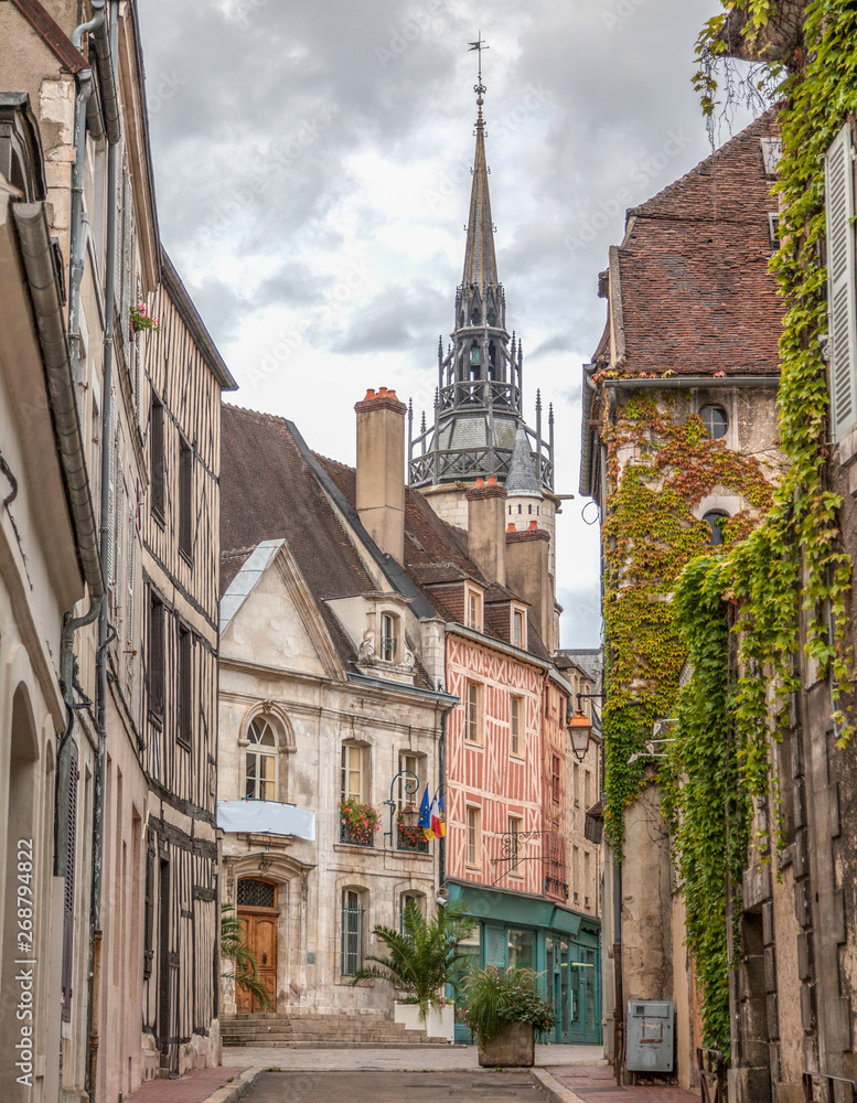 Historic town of Auxerre, Burgundy, France