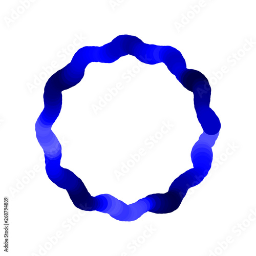 Abstract luminance frame. Isolated on white background. Vector illustration.