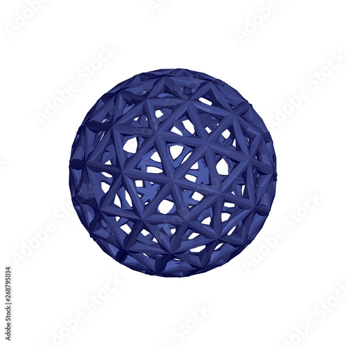 Abstract sphere wireframe. ...