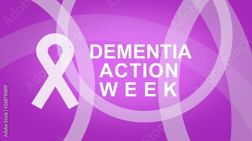 Dementia Action Week poster and banner campaign. Design illustration