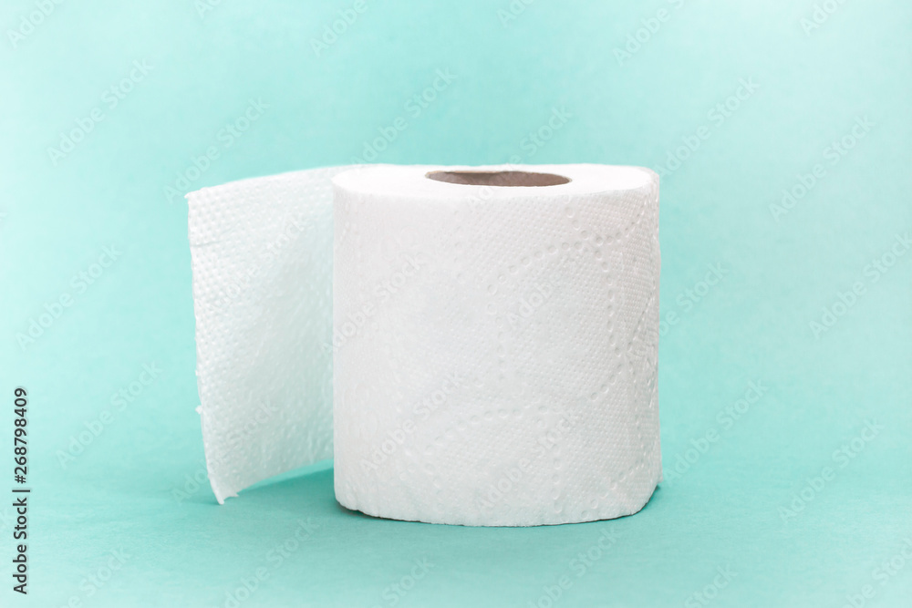 Obraz premium Toilet paper. Roll of white tissue. Concept hygiene, recycle waste