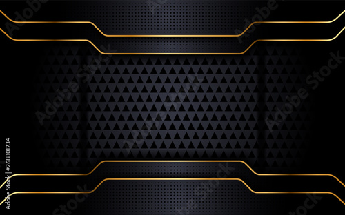modern black background with golden accent