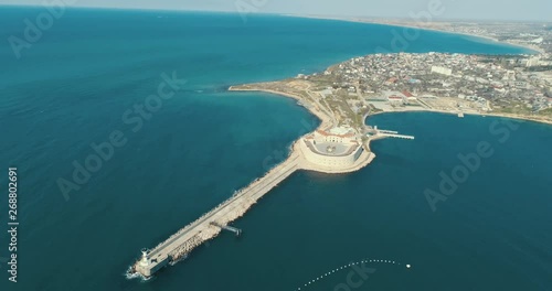 View of the city of Sevastopol from the bird's eye view.