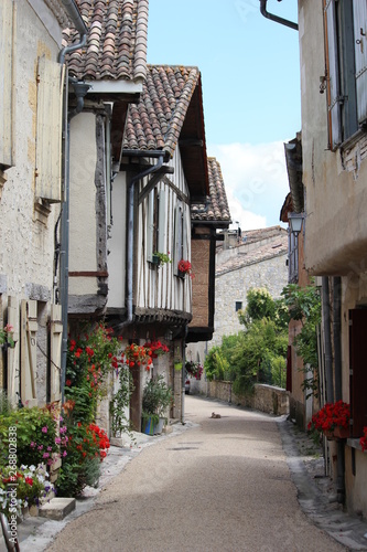 Fototapeta Naklejka Na Ścianę i Meble -  Tudor architecture in French village 