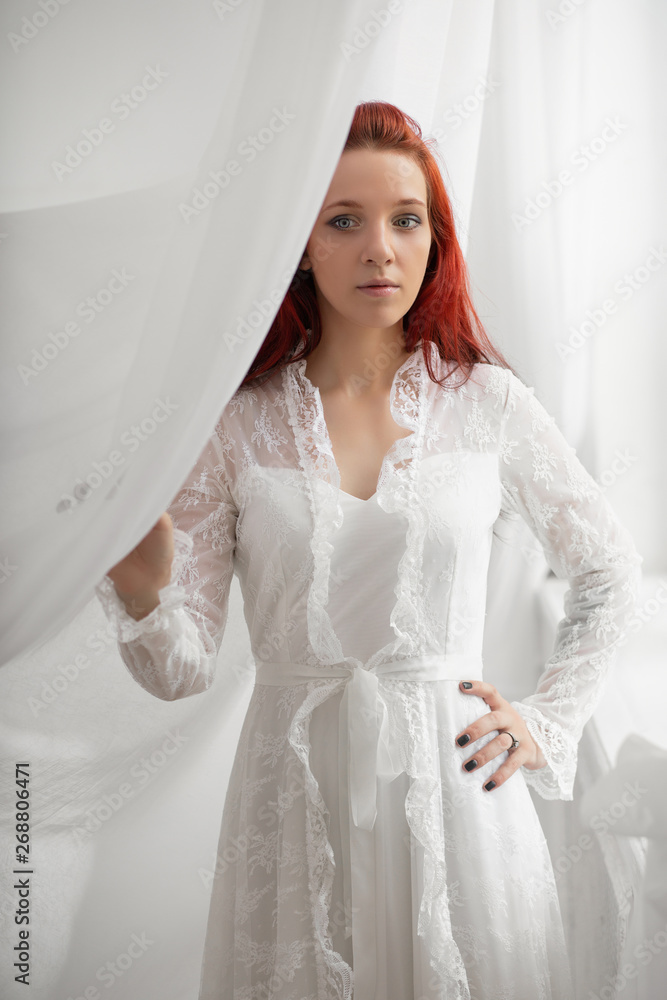 Portrait of a young attractive lady. Portrait of a young attractive lady.