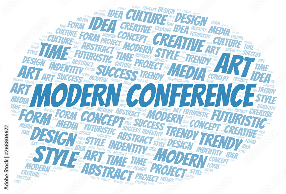 Modern Conference word cloud. Wordcloud made with text only. Modern Conference word cloud. Wordcloud made with text only.