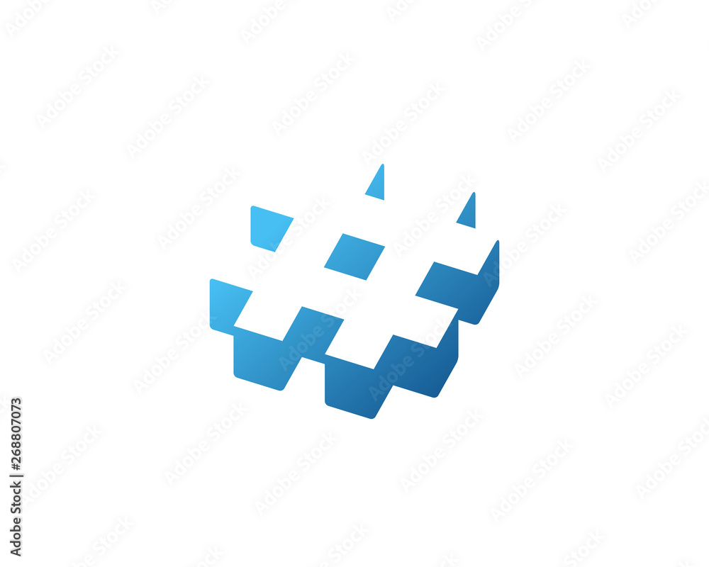 Hashtag symbol logo icon design template elements