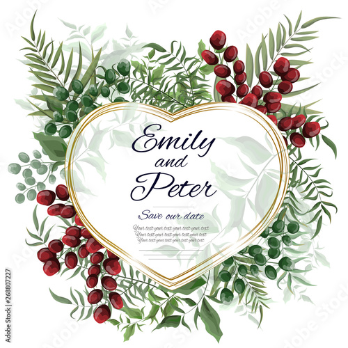 christmas background with tree and snowflakes