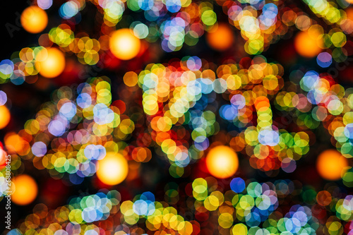 Photography Christmas tree blurred