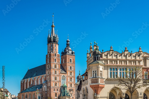 Krakow Cloth Hall and St. Mary s Basilica