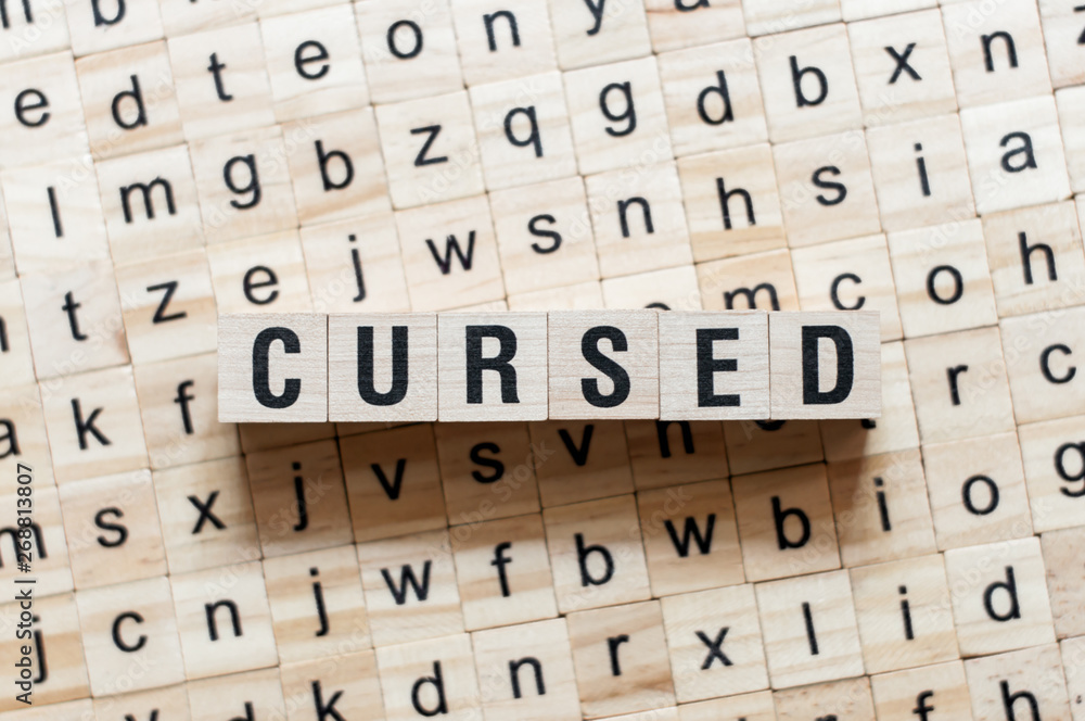 Cursed word concept on cubes Cursed word concept on cubes