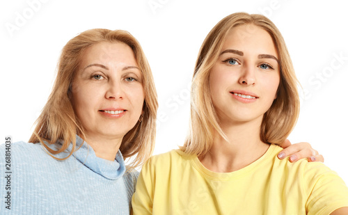 Portrait of happy mother an...