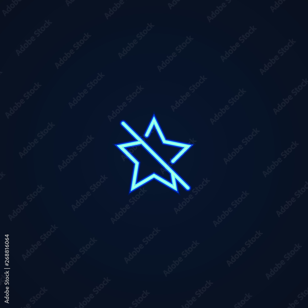 Obraz premium Remove Favorites - Vector App Icon