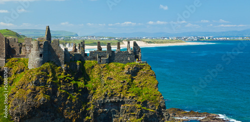 Dunluce Castle. Bushmills. Causeway Coastal Route. Antrim County, Northern Ireland, Europe photo