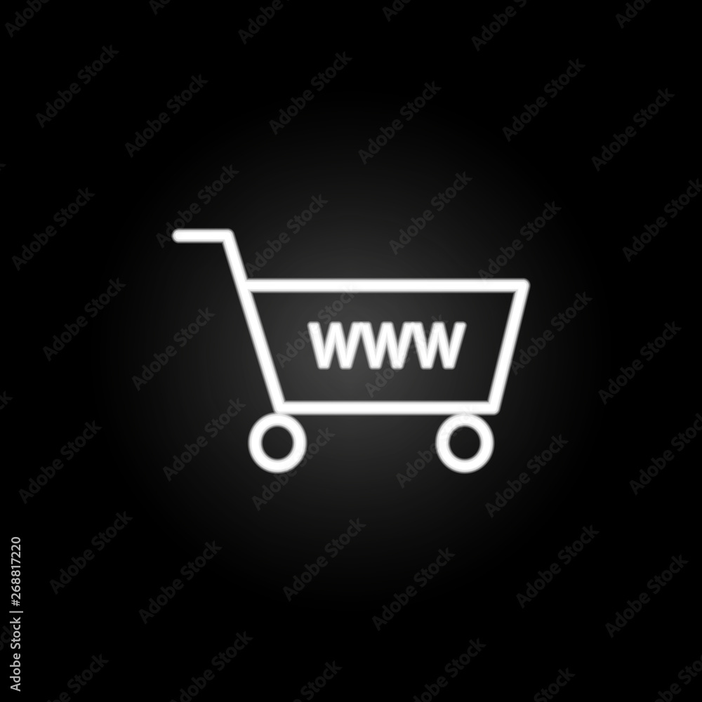 shopping sites neon icon. Elements of commerce set. Simple icon for websites, web design, mobile app, info graphics shopping sites neon icon. Elements of commerce set. Simple icon for websites, web design, mobile app, info graphics