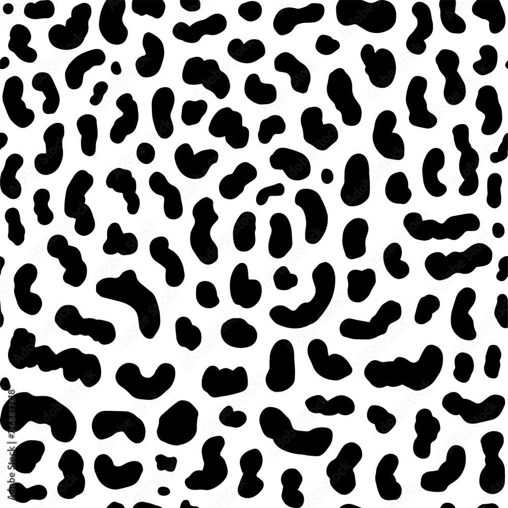 Abstract animal pattern seamless for textile design. Cute geometric background. Hand drawn texture. Vector
