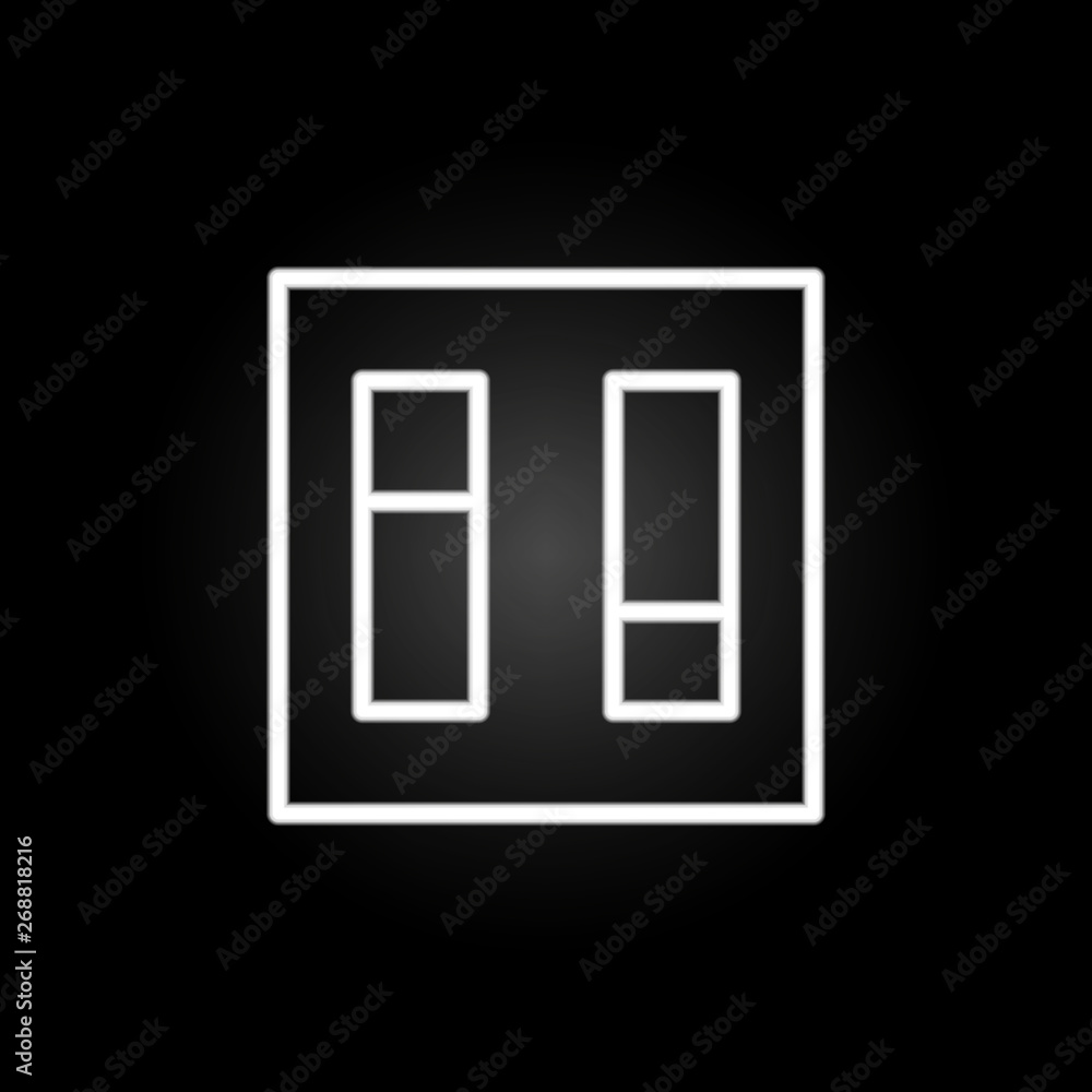 electricity, light switch neon icon. Elements of electricity set. Simple icon for websites, web design, mobile app, info graphics
