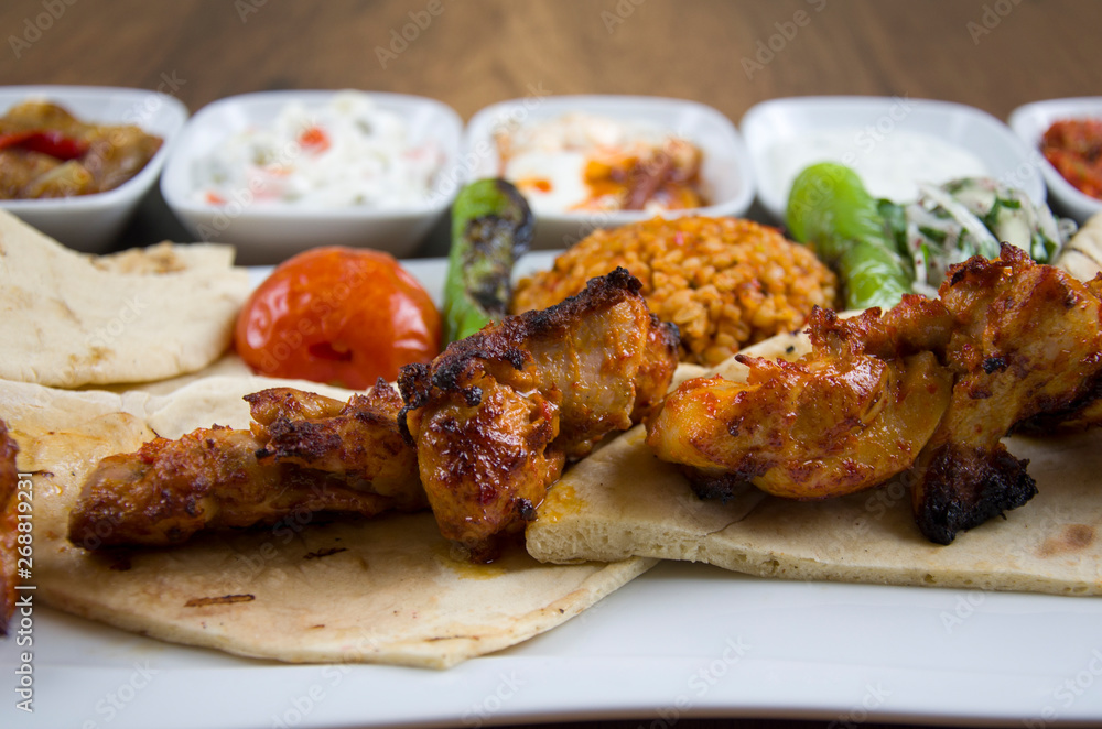 Turkish Grilled Chicken and Turkish Appetizers Turkish Grilled Chicken and Turkish Appetizers