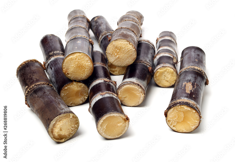 Sugar cane isolated on white background 