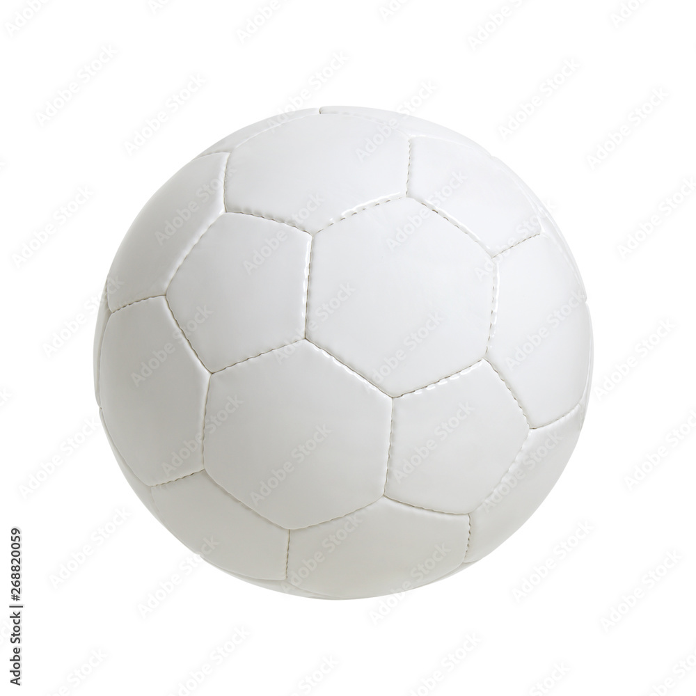 Naklejka premium White soccer ball isolated