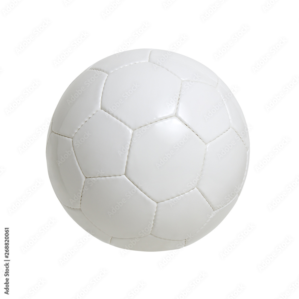 White soccer ball isolated