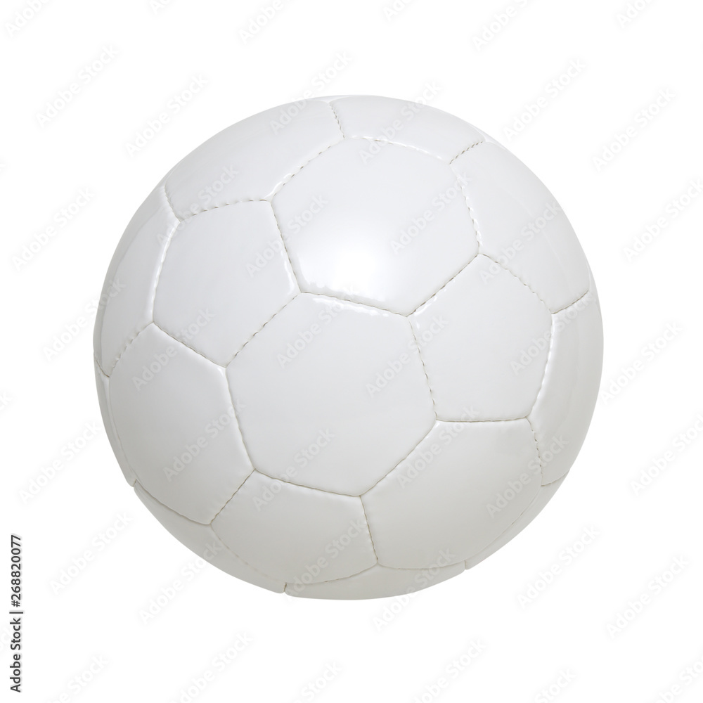 Fototapeta premium White classic soccer ball