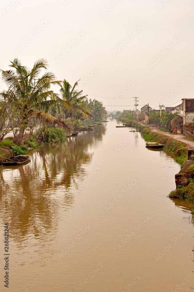 A village of rice farmers in the northern part of Vietnam A village of rice farmers in the northern part of Vietnam