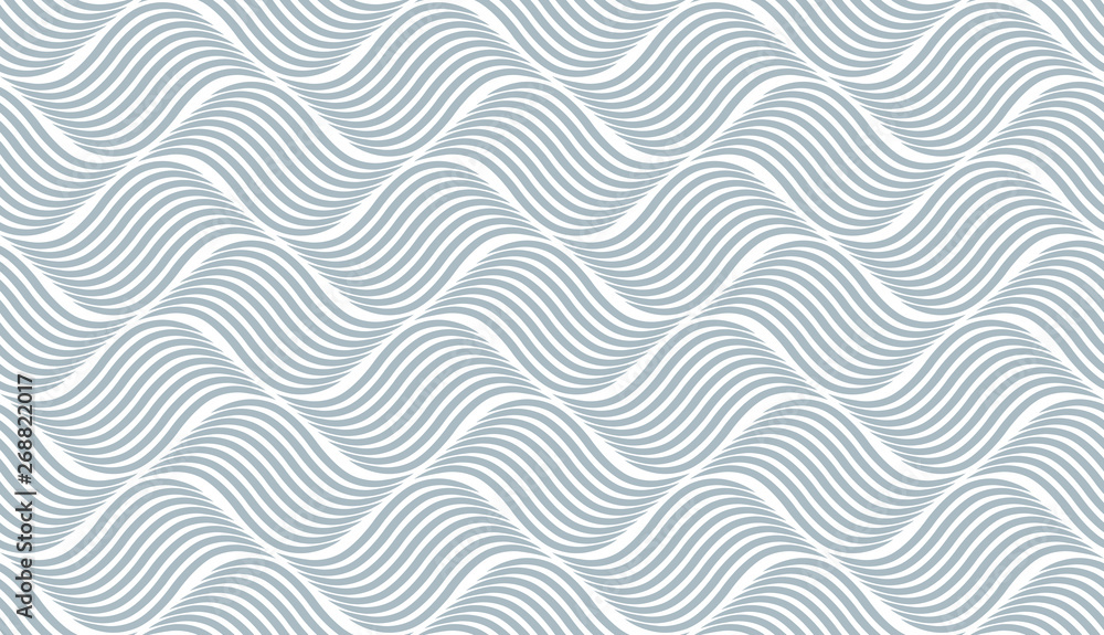 The geometric pattern with wavy lines. Seamless vector background. White and blue texture. Simple lattice graphic design The geometric pattern with wavy lines. Seamless vector background. White and blue texture. Simple lattice graphic design