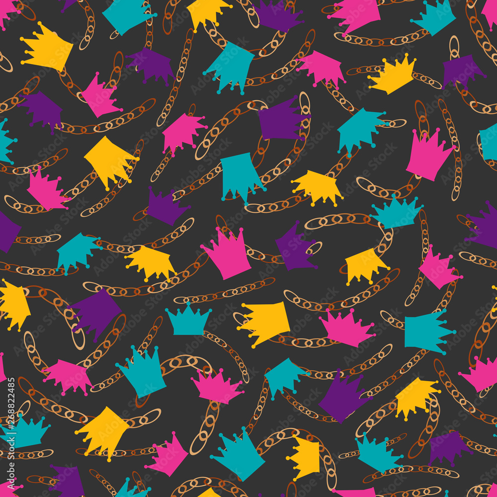 seamless pattern crown seamless pattern crown