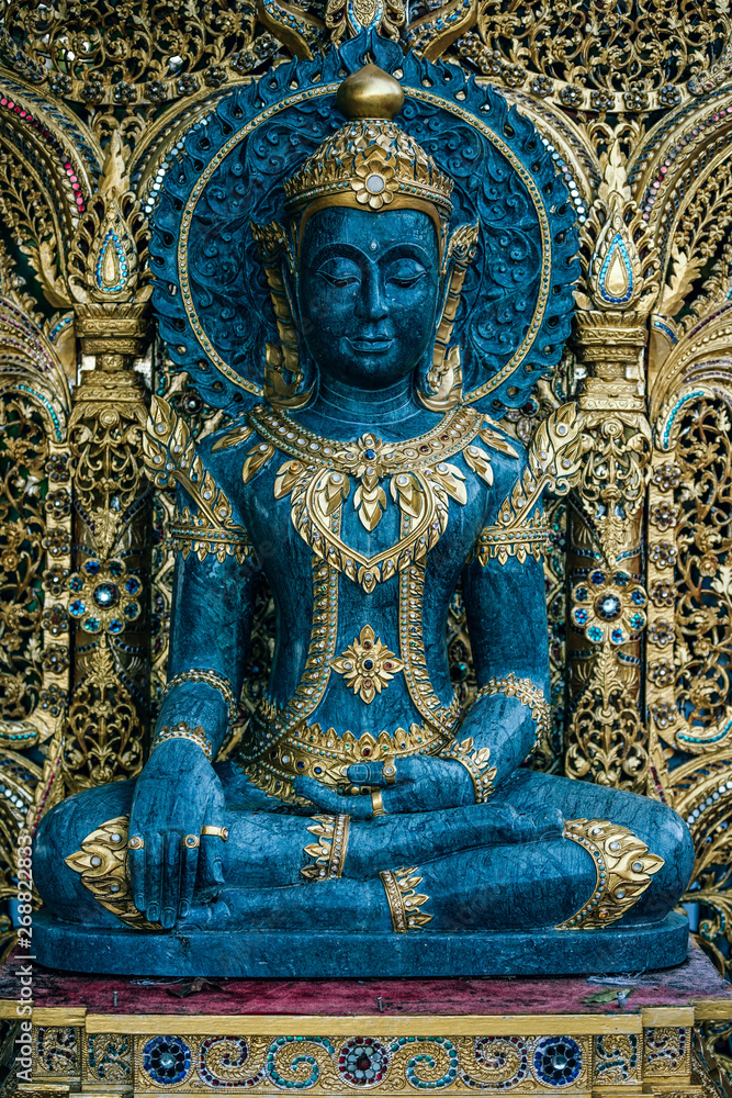 Stunning Buddhist Statue inside a Thai temple