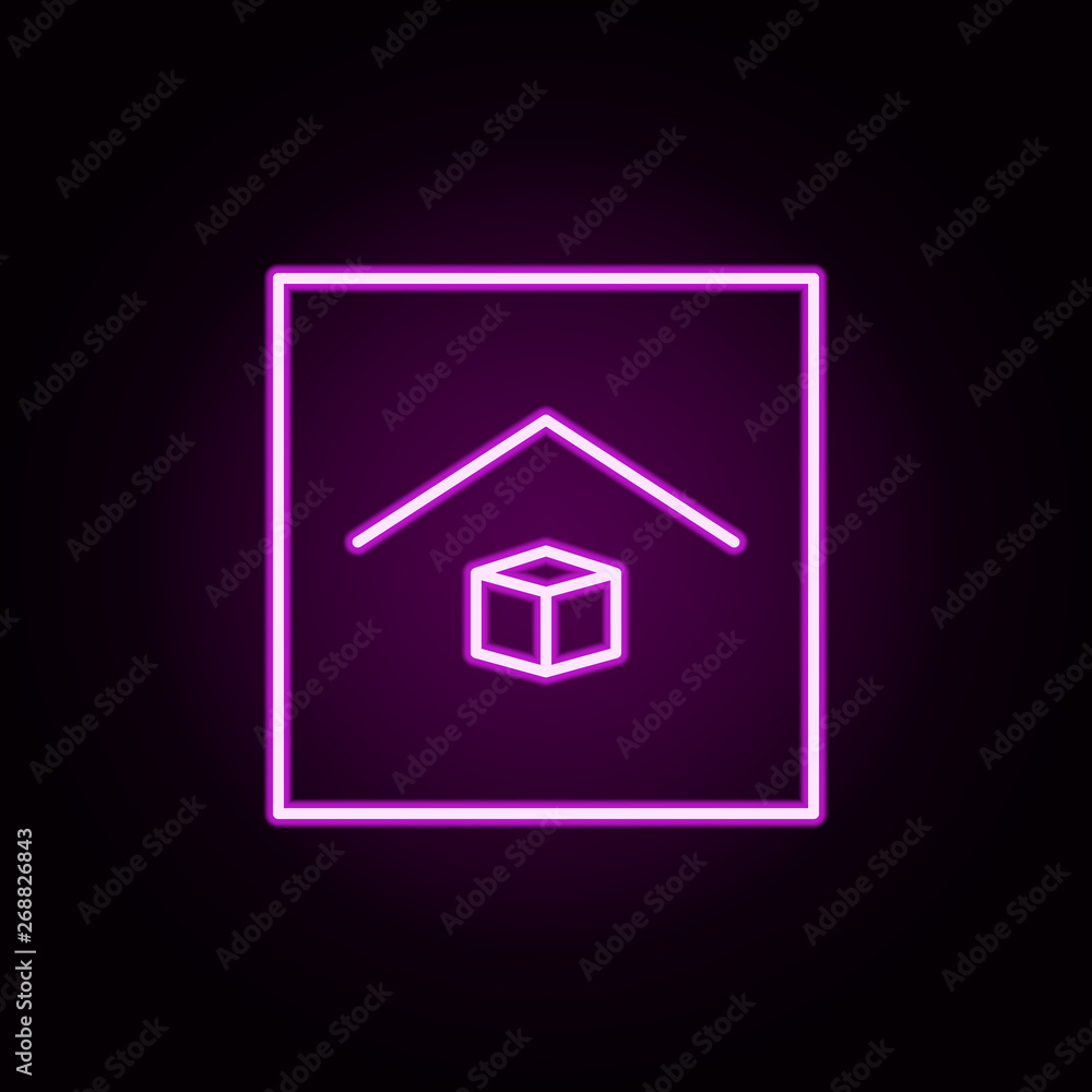 carton, protect from heat neon icon. Elements of packaging symbols set. Simple icon for websites, web design, mobile app, info graphics carton, protect from heat neon icon. Elements of packaging symbols set. Simple icon for websites, web design, mobile app, info graphics