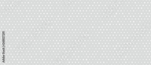 Gray background. Polka dots pattern. Halftone graphics.  Screentone.  （網点パターンの背景）