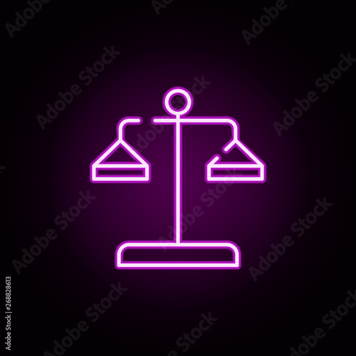 court, judge, lawyer neon icon. Elements of stratup set. Simple icon for websites, web design, mobile app, info graphics