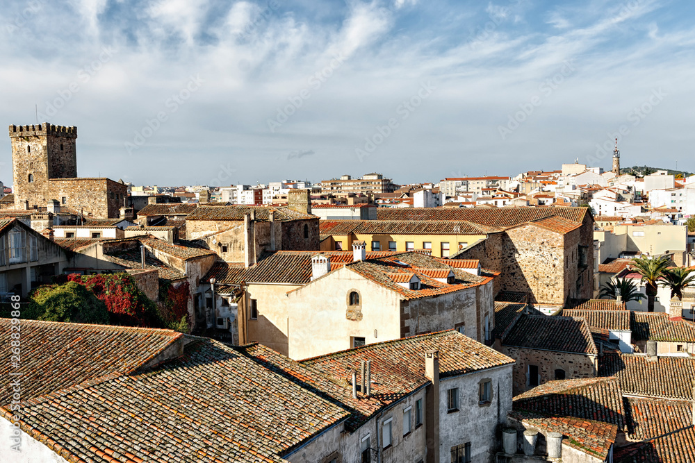 view of the city of caceres