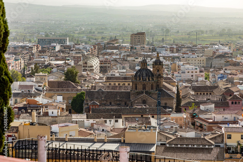 Aerial views of the city of Granada, Spain