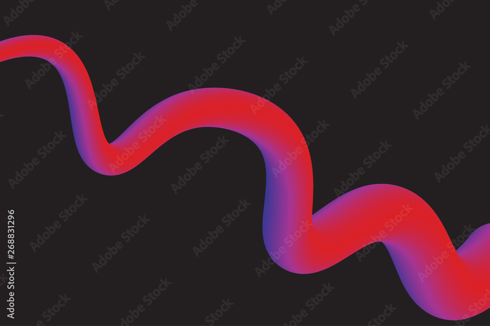 Fototapeta premium Creative design 3d flow shape. Liquid wave backgrounds for landing page,cover,poster,wallpaper.
