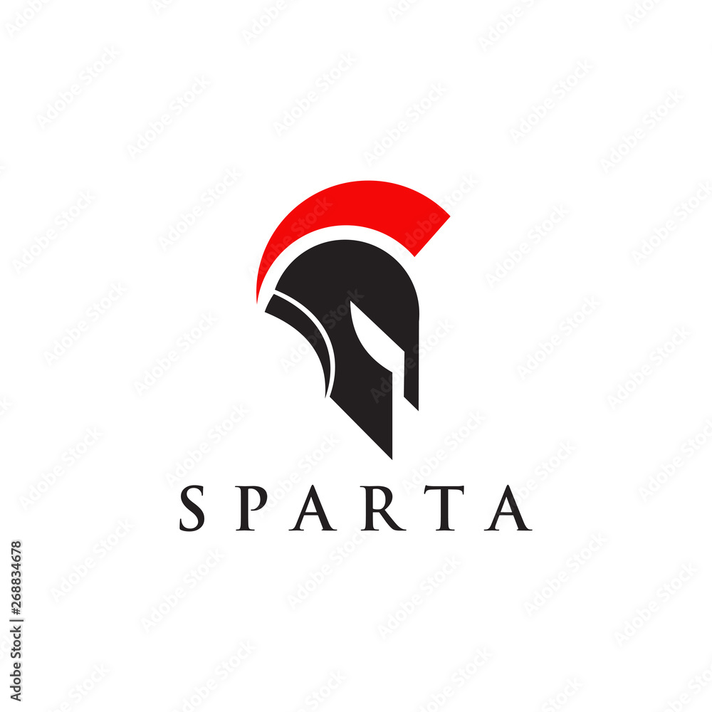 Spartan helmet warrior icon logo inspiration Spartan helmet warrior icon logo inspiration