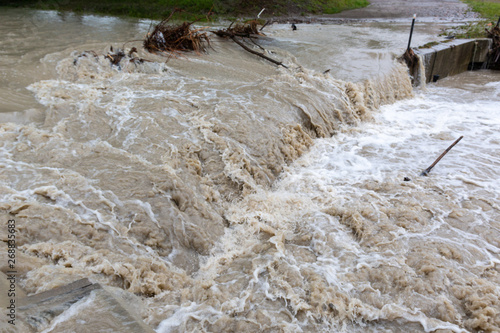 фотографія river flooding climate changes greenhouse effect